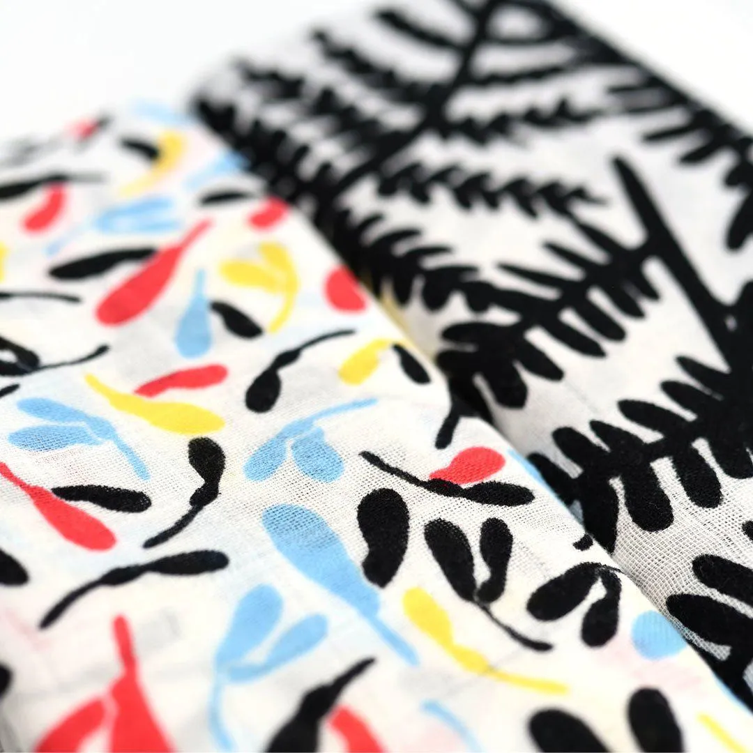 Etta Loves Muslins - Fern/Sycamore - 2 Pack
