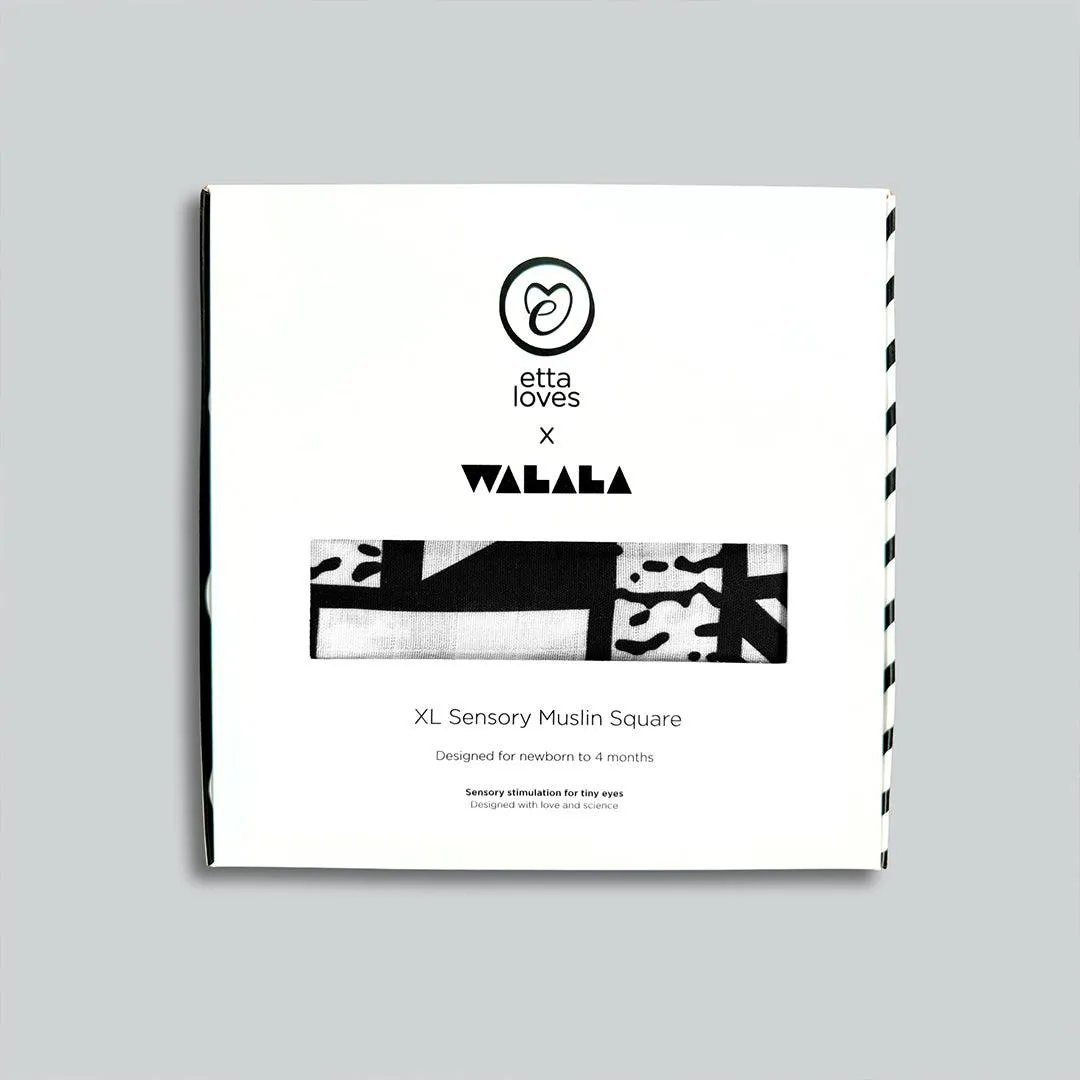 Etta Loves XL Mono Muslin - Black   White