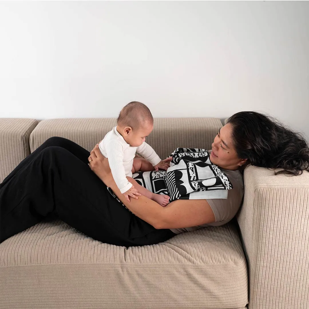 Etta Loves XL Mono Muslin - Black   White