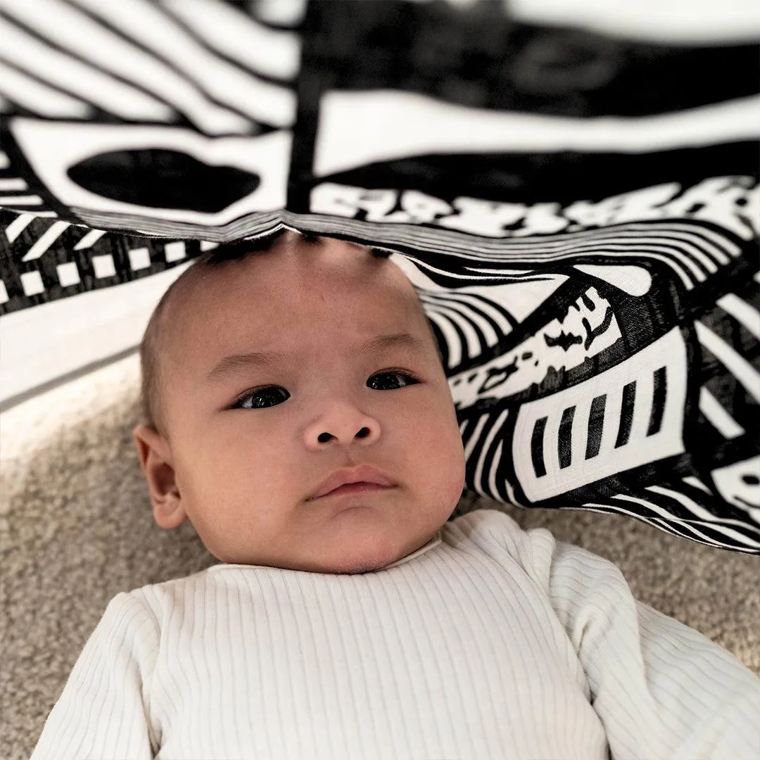 Etta Loves XL Mono Muslin - Black   White