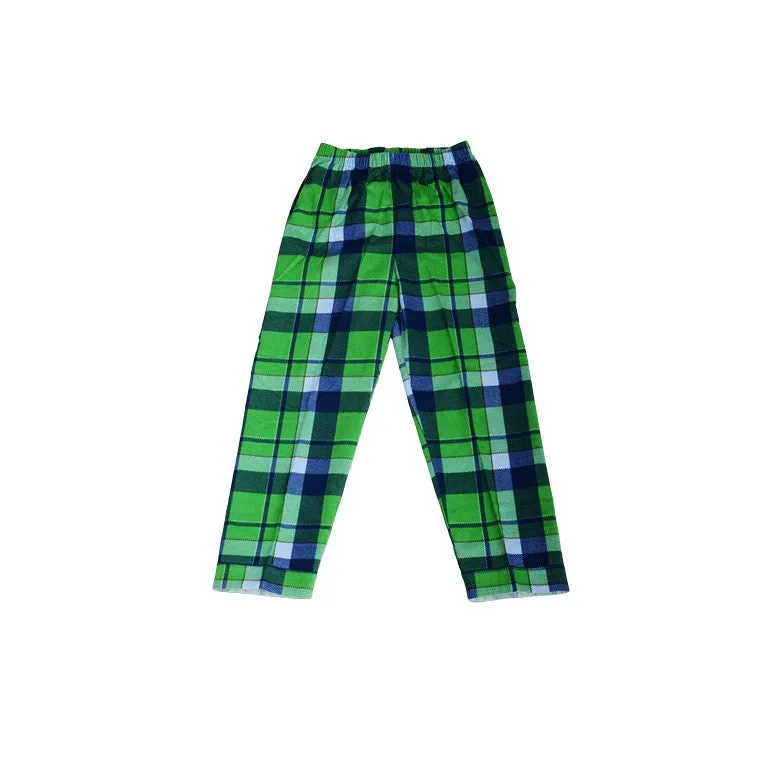 Flannel PJ Set, Kelly Check, Size 14