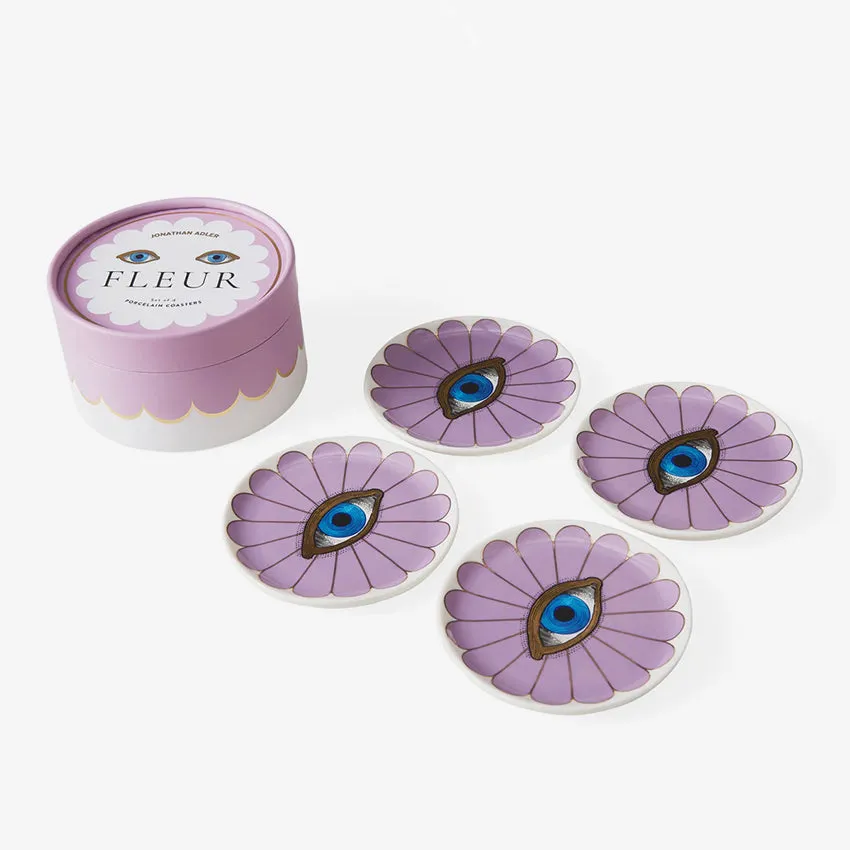 Jonathan Adler | Fleur Coasters Purple