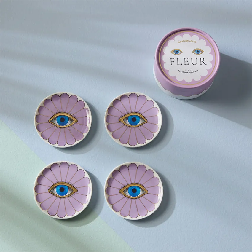 Jonathan Adler | Fleur Coasters Purple