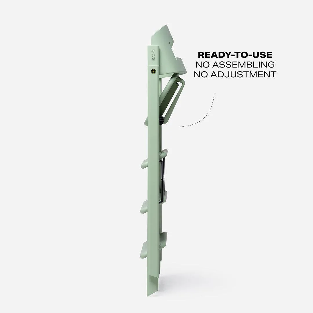 KAOS KLAPP Highchair - Beech - Pale Green