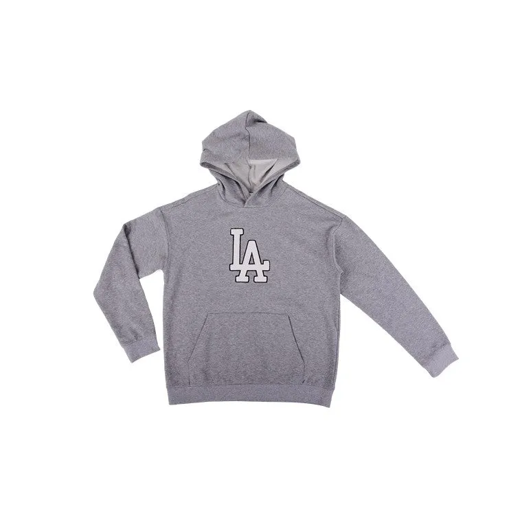 LA College Hoodie, Grey Marle, Size M