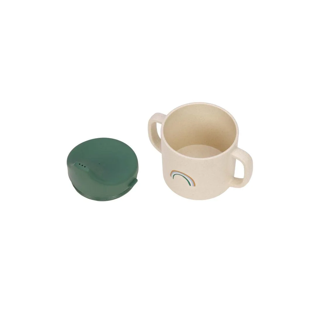 Lassig Cellulose Sippy Cup - Happy Rascals - Green - Smile