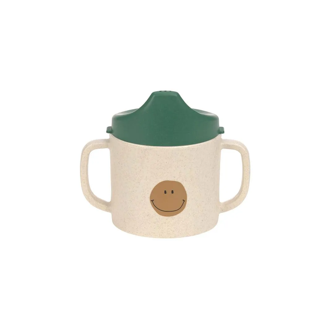 Lassig Cellulose Sippy Cup - Happy Rascals - Green - Smile