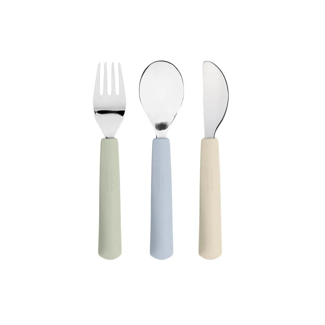 Lassig Cutlery with Silicone Handle - Happy Fruits - Lemon