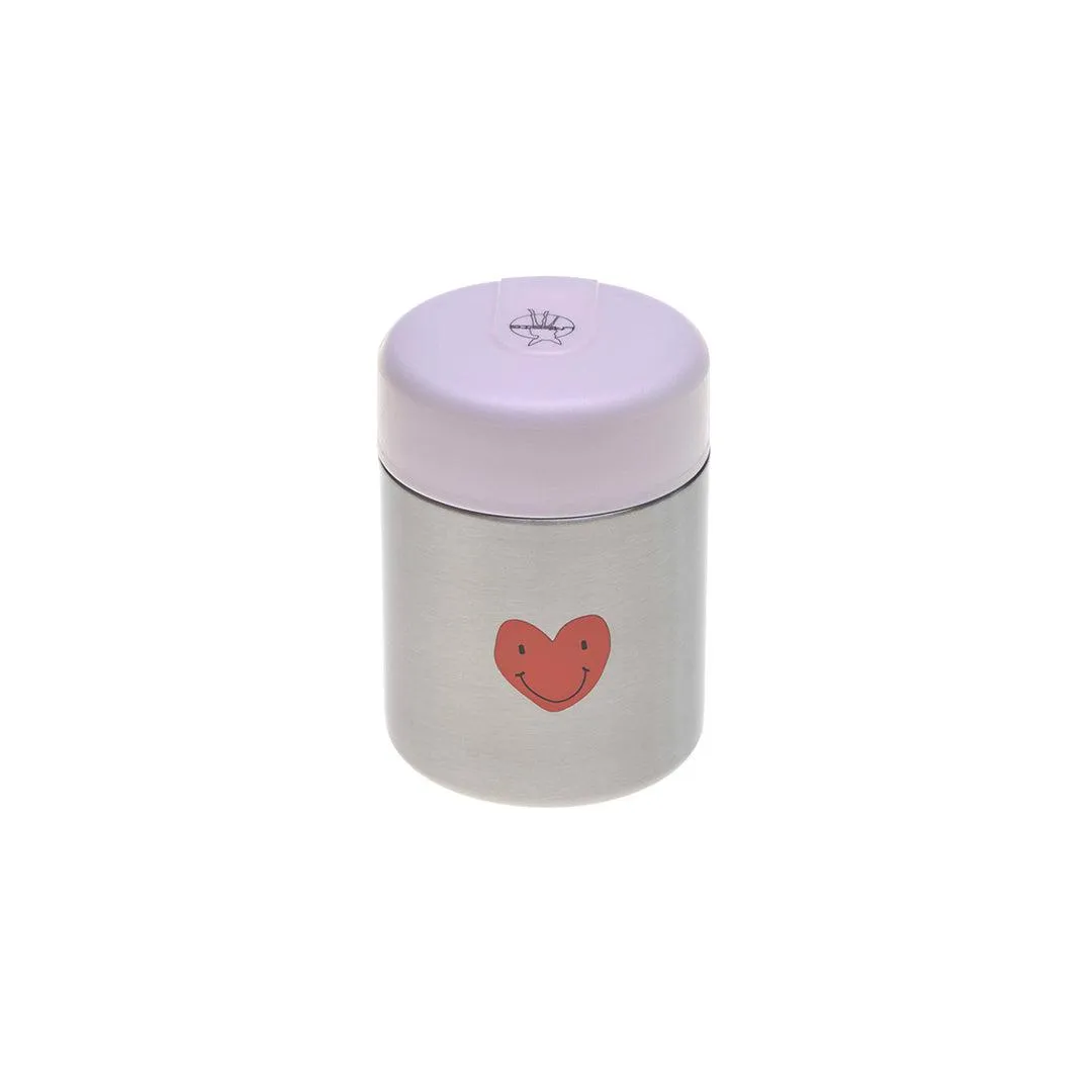 Lassig Food Jar - Happy Rascals - Hearts Lavender