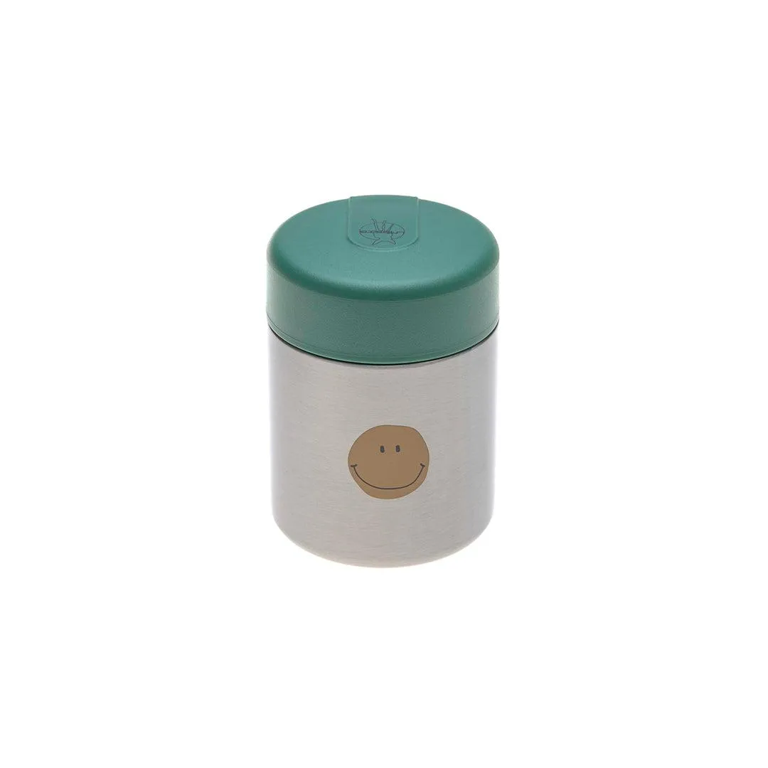 Lassig Food Jar - Happy Rascals - Smile Green