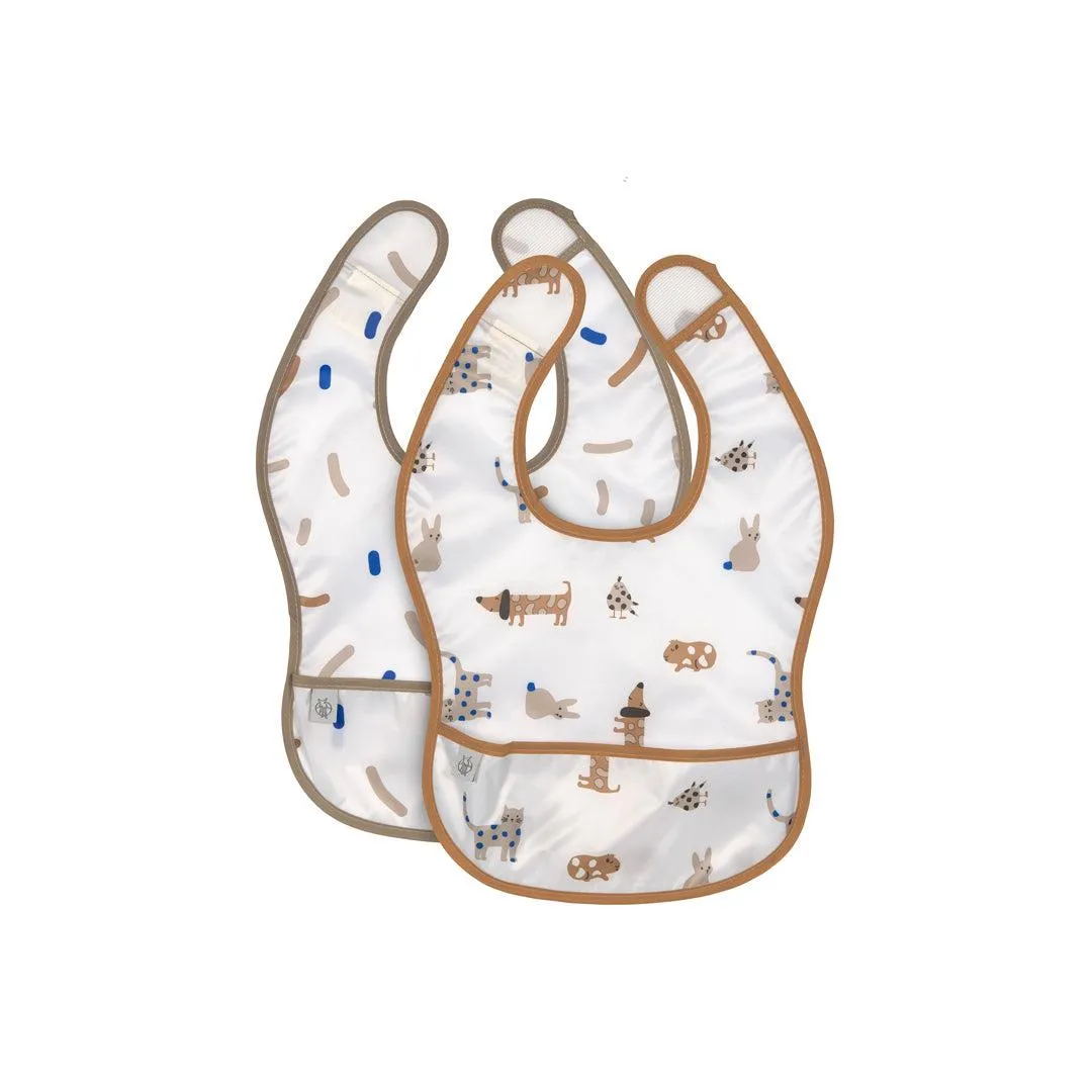 Lassig Lightweight Bib - 2 Pack - Royal Blue - Little Mateys