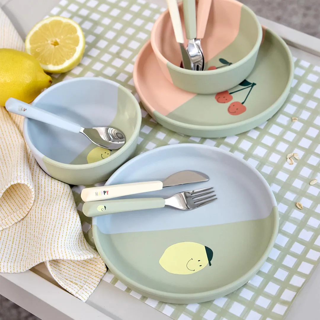 Lassig Silicone Plate - Happy Fruits - Lemon