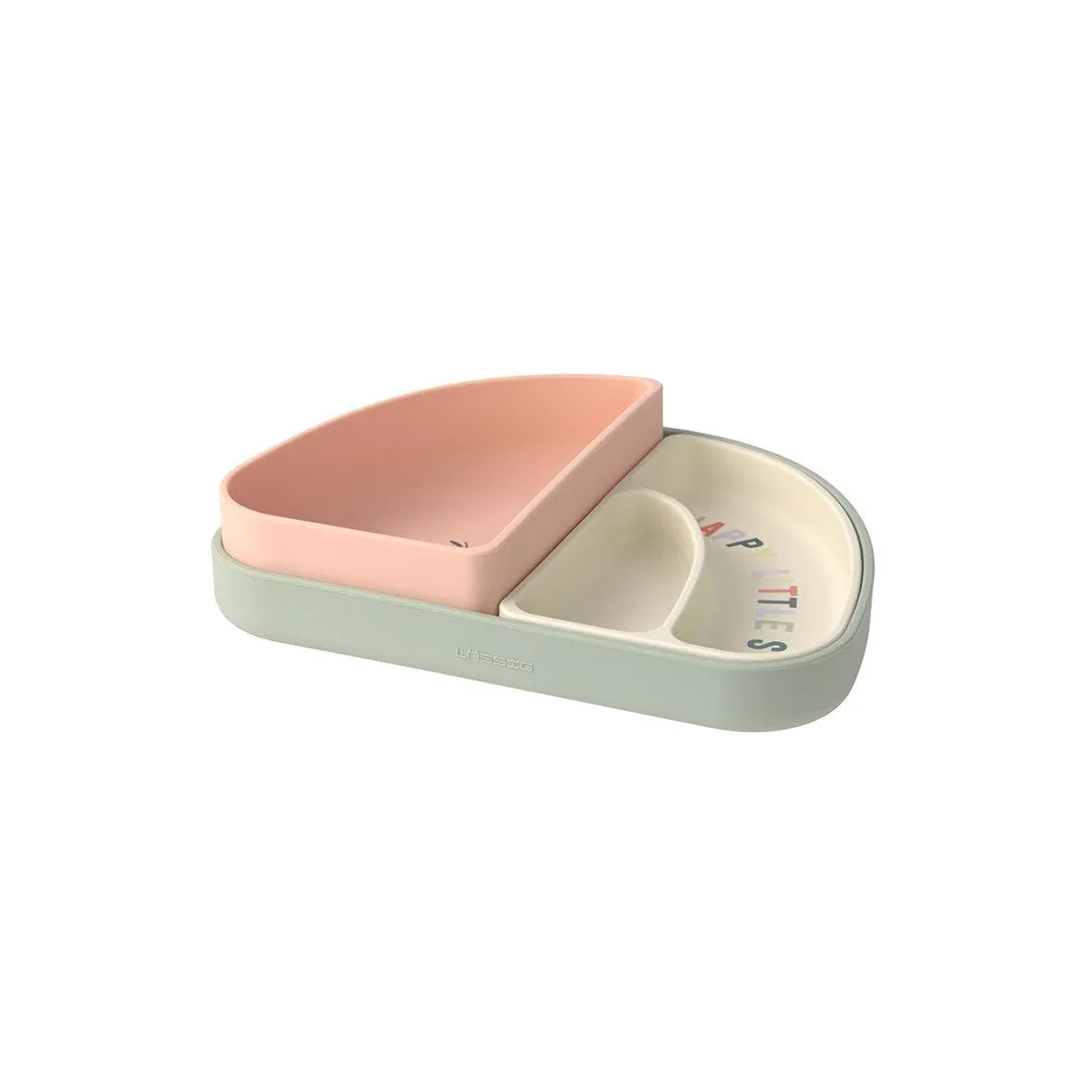 Lassig Silicone Section Dish Set - Happy Fruits - Cherry
