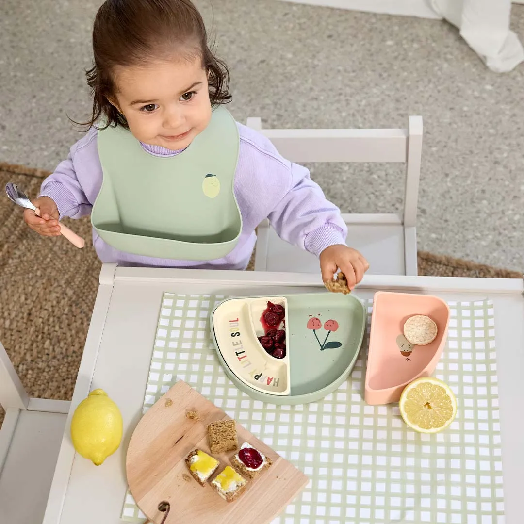 Lassig Silicone Section Dish Set - Happy Fruits - Cherry