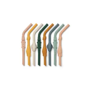 Liewood Carlson All Together Straw - 8 Pack - Yellow Mellow Multi Mix