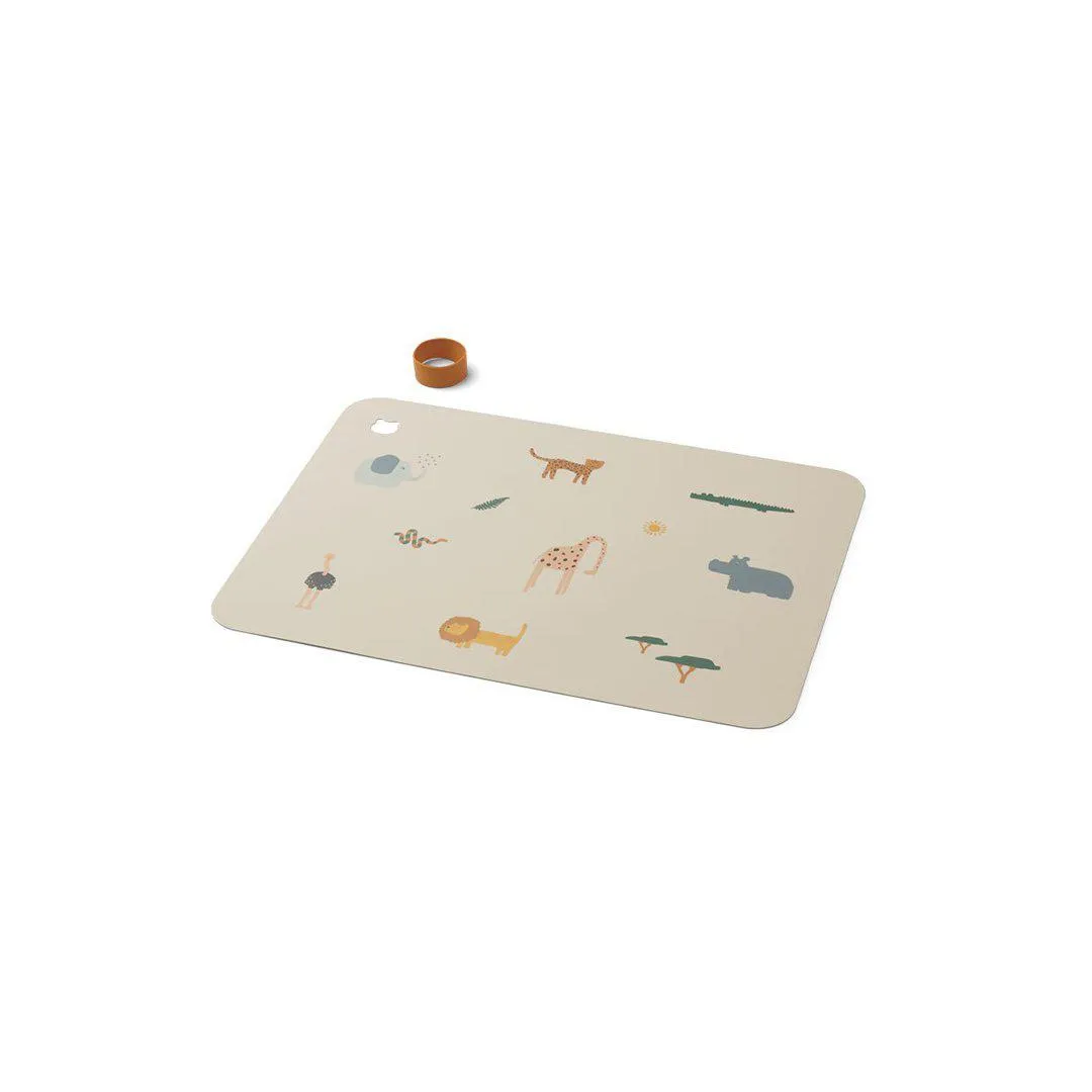 Liewood Jude Placemat - Safari - Sandy Mix