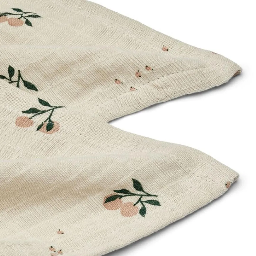 Liewood Lewis Muslin Cloth - 2-Pack - Peach Sea Shell Mix