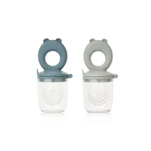 Liewood Miranda Food Feeder - 2 Pack - Whale Blue/Dove Blue