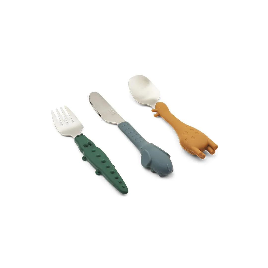 Liewood Tove Cutlery Set - Golden Caramel Mix