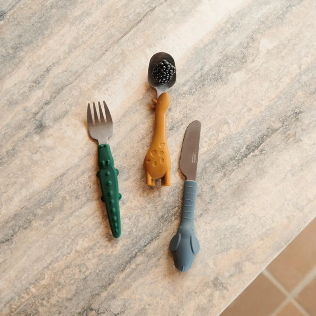 Liewood Tove Cutlery Set - Golden Caramel Mix