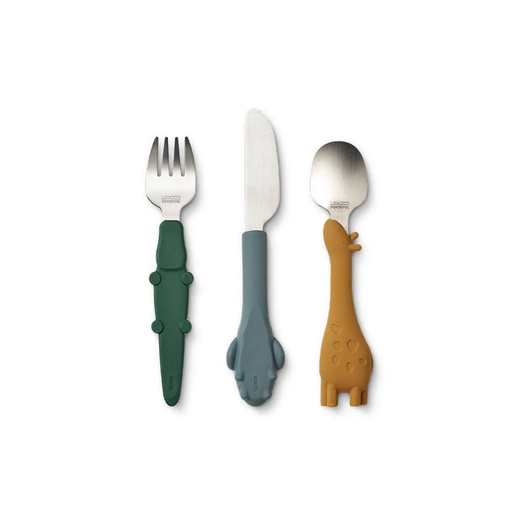 Liewood Tove Cutlery Set - Golden Caramel Mix