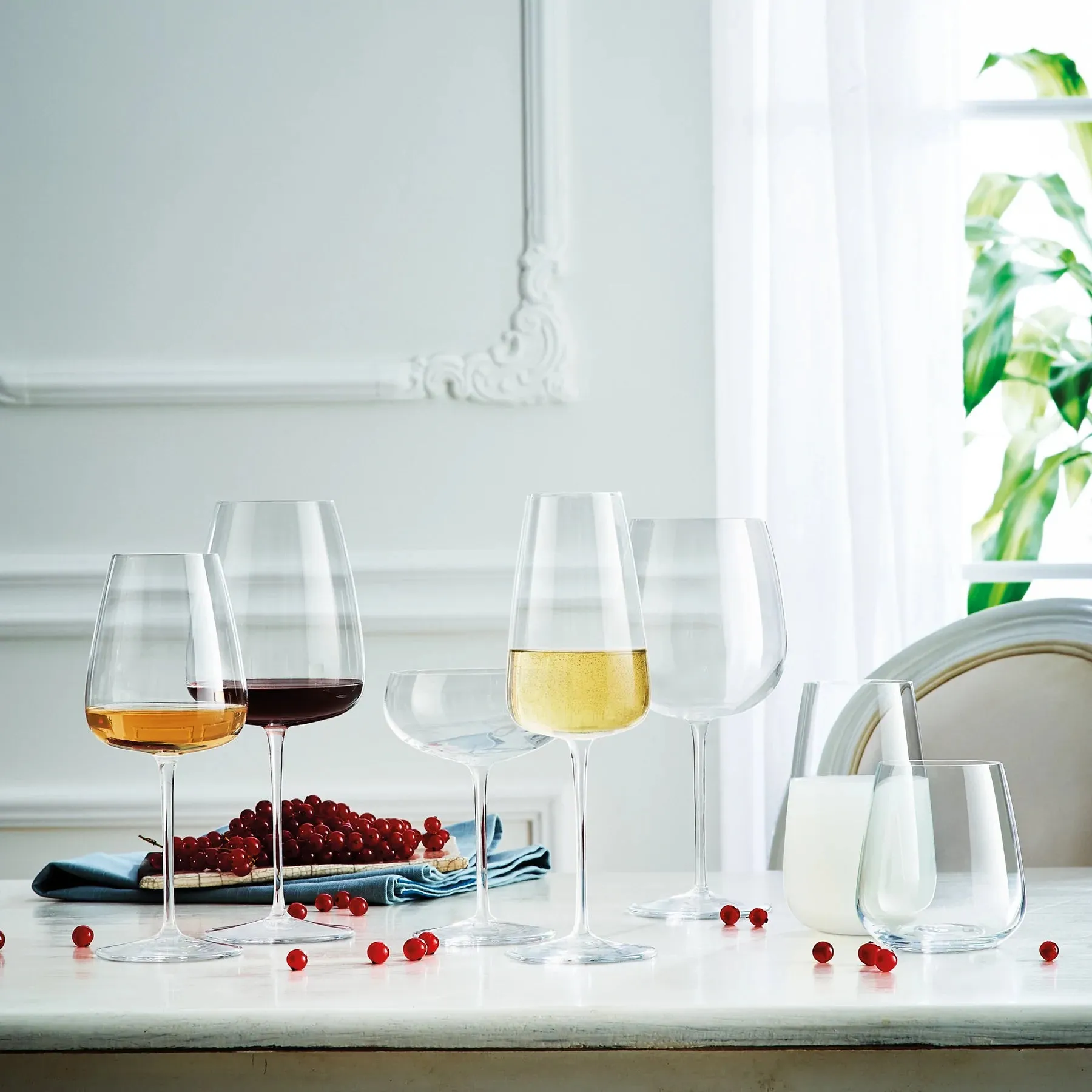 Luigi Bormioli | Set of 4 Talismano Beverage Drinking Glasses