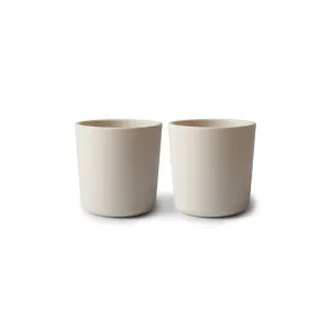 Mushie Dinnerware Cups - Ivory - 2 Pack