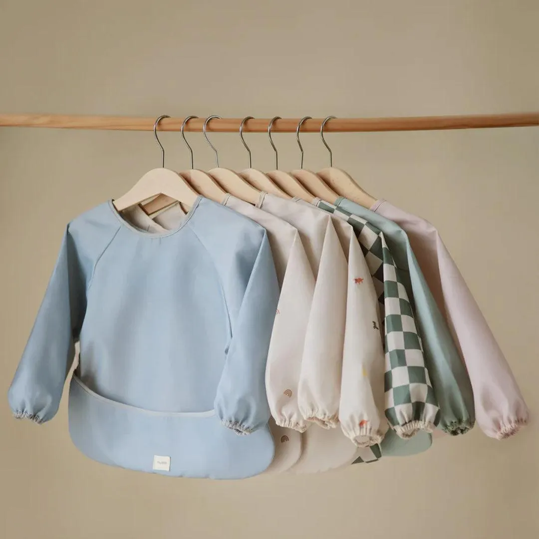Mushie Long Sleeve Bib - Retro Flowers