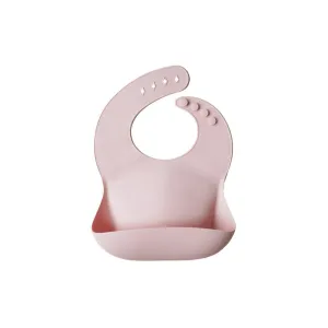 Mushie Silicone Baby Bib - Blush