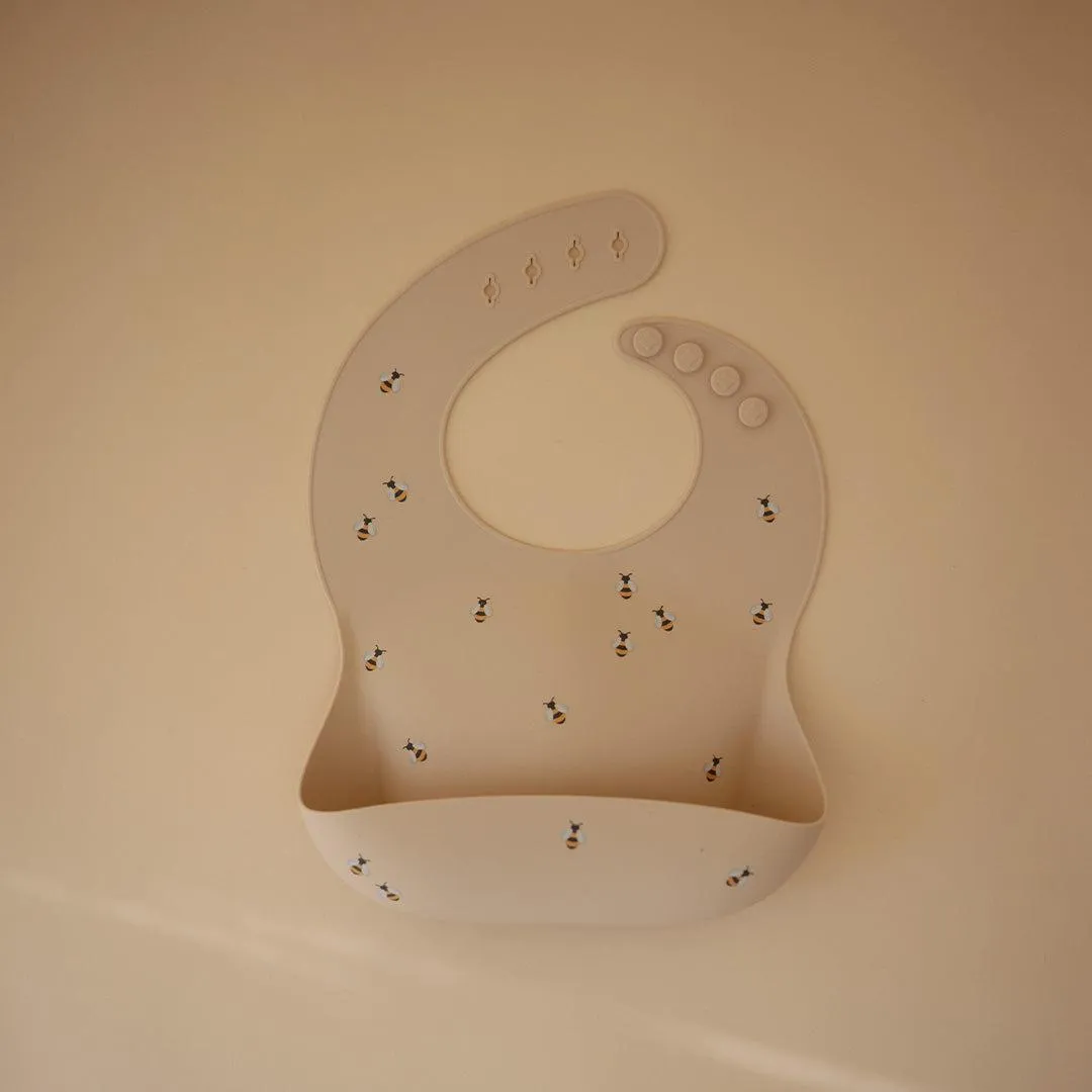 Mushie Silicone Bib - Bees