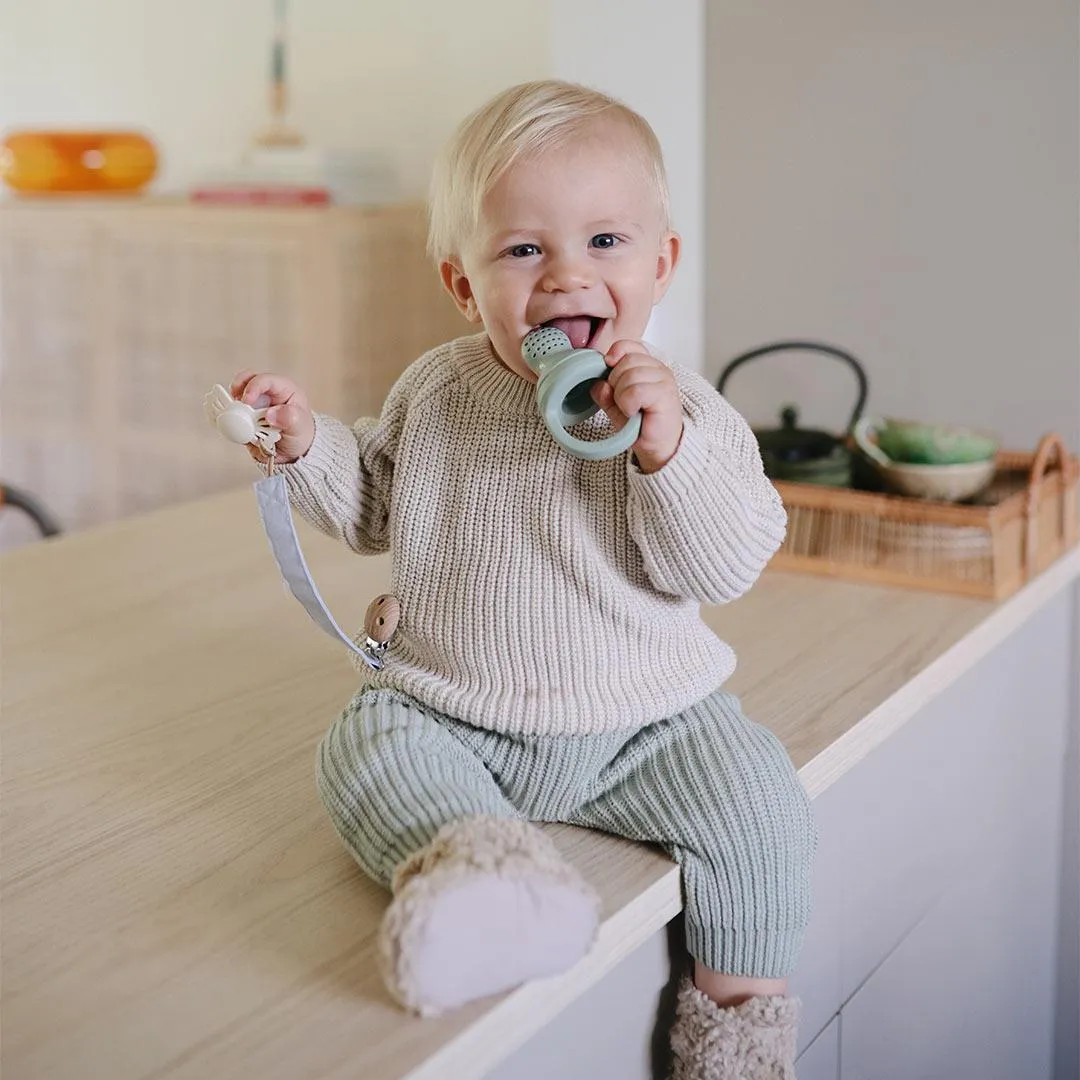 Mushie Silicone Fresh Food Feeder | 2-Pack - Shifting Sands
