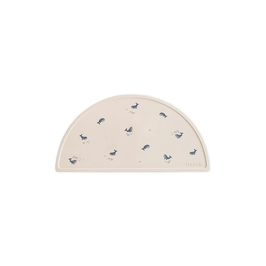 Mushie Silicone Mat - Whales