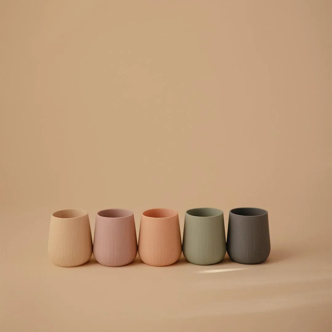 Mushie Silicone Starter Cup - Cambridge Blue