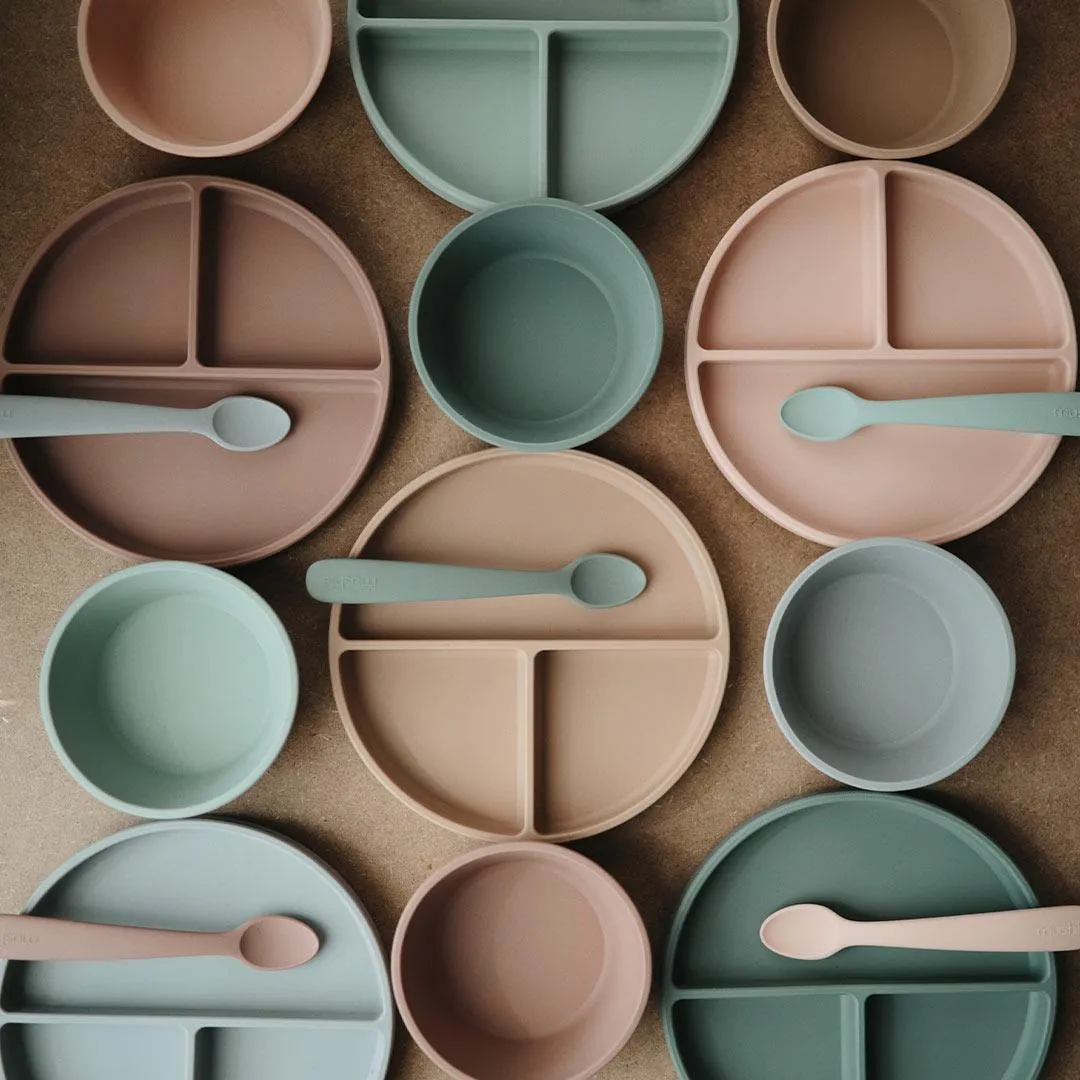 Mushie Silicone Suction Plate - Blush