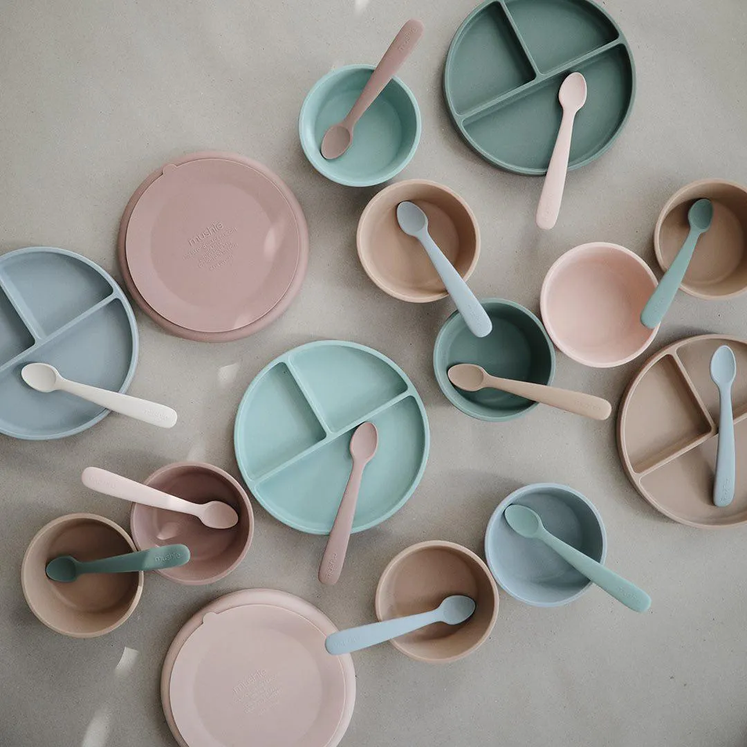 Mushie Silicone Suction Plate - Stone
