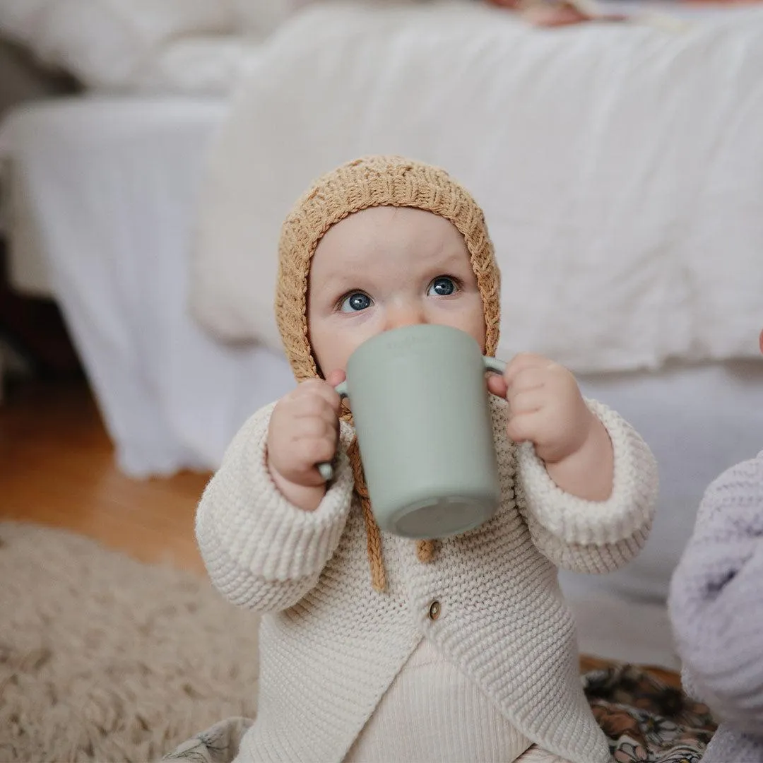 Mushie Trainer Sippy Cup  - Sage