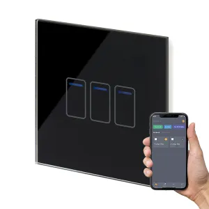 Retrotouch Crystal  Touch WIFI Switch 240v 3G Black