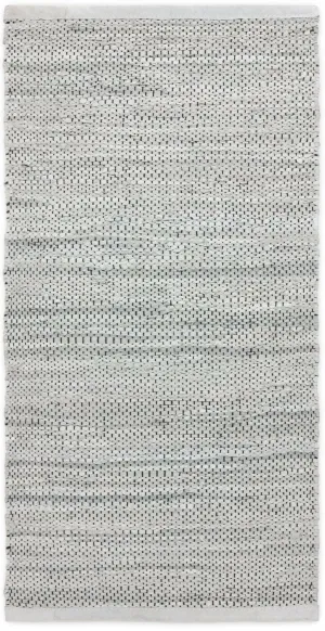 Rug Solid Leather Rug Light Grey, 75 X 200 Cm