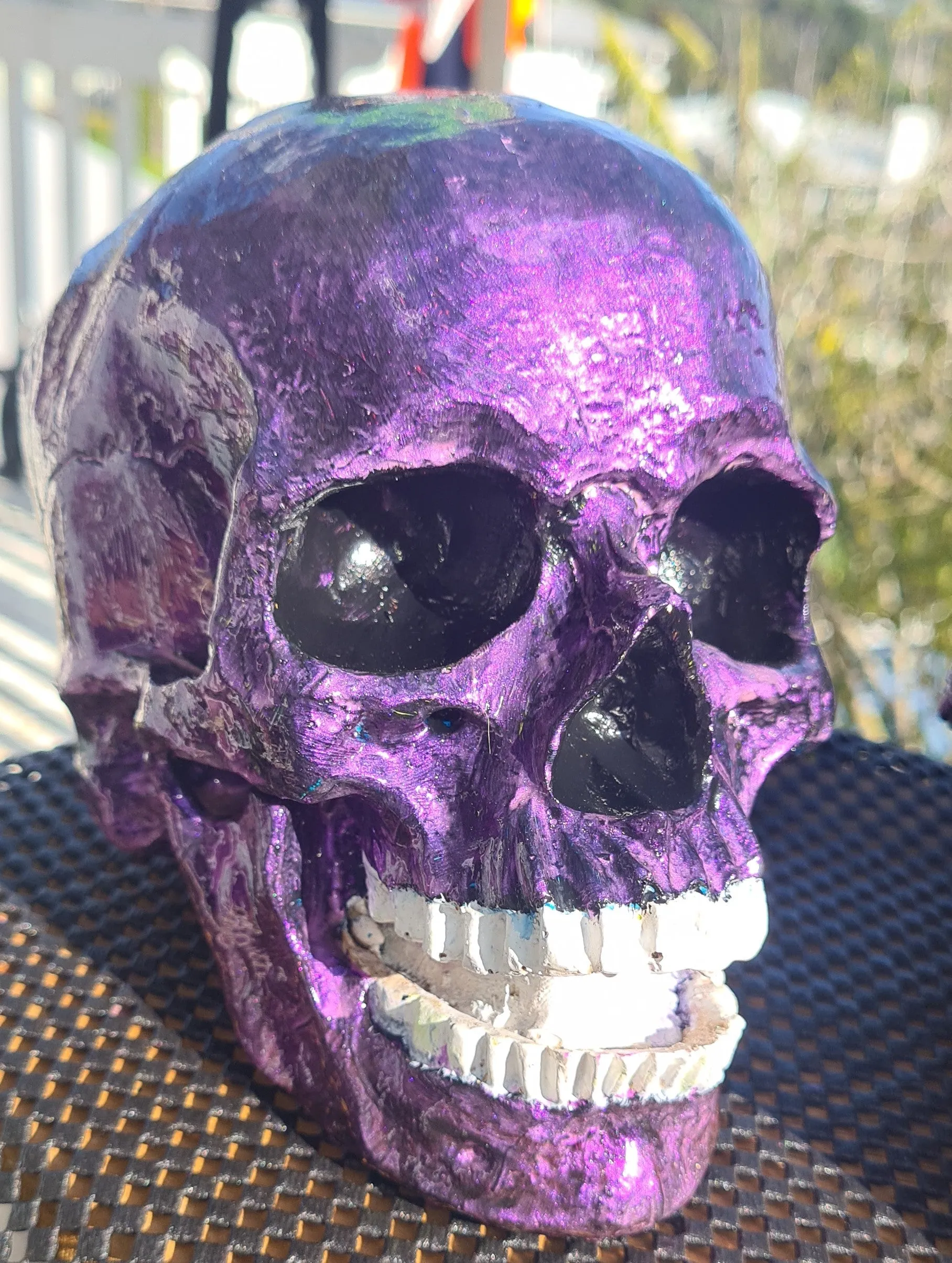 Sale💥DEEP PURPLE METALLIC SKULL