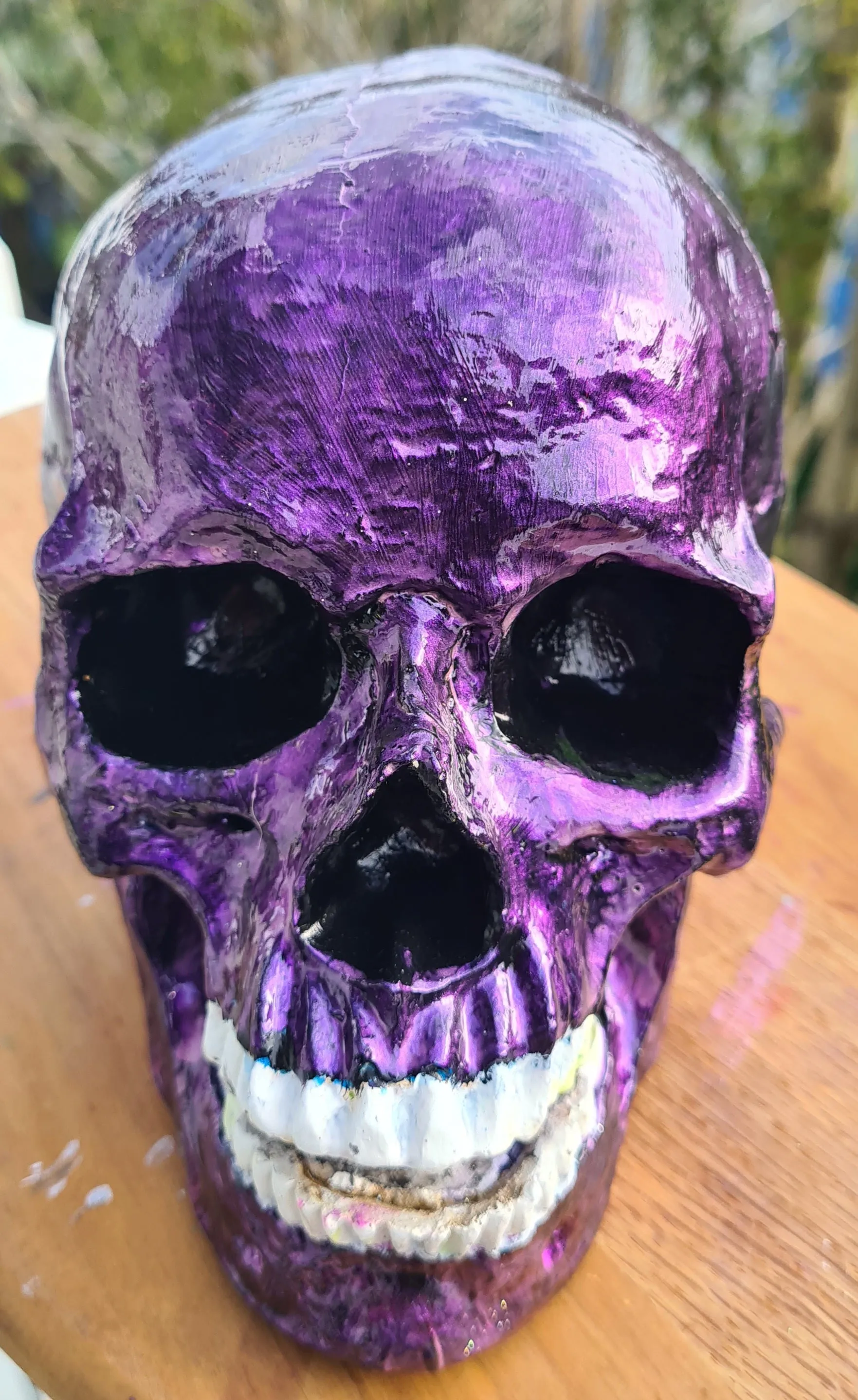 Sale💥DEEP PURPLE METALLIC SKULL