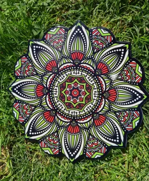 SALE🔥GREEN/RED MORROCAN CERAMIC TRIVET