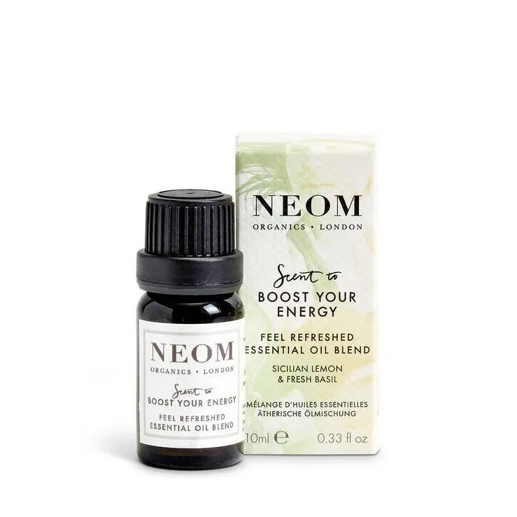 Scent to Boost Your Energy Feel Refreshed Essential Oil Blend | Sicilian Lemon & Fresh Basil | 10ml
