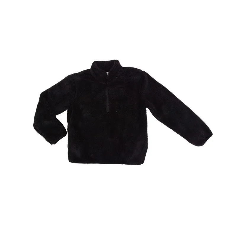 Sherpa Half Zip, Black, Size S