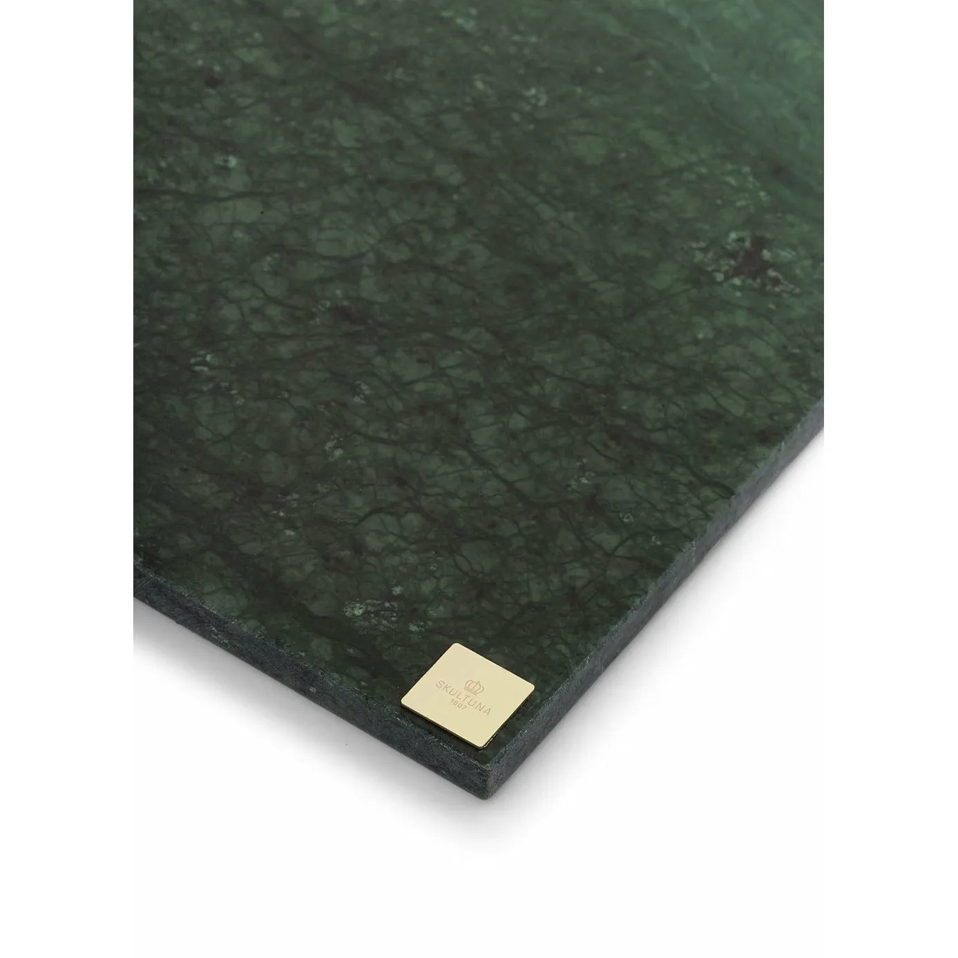 Skultuna Carrara Marble Plate Green, Lx W 15x15