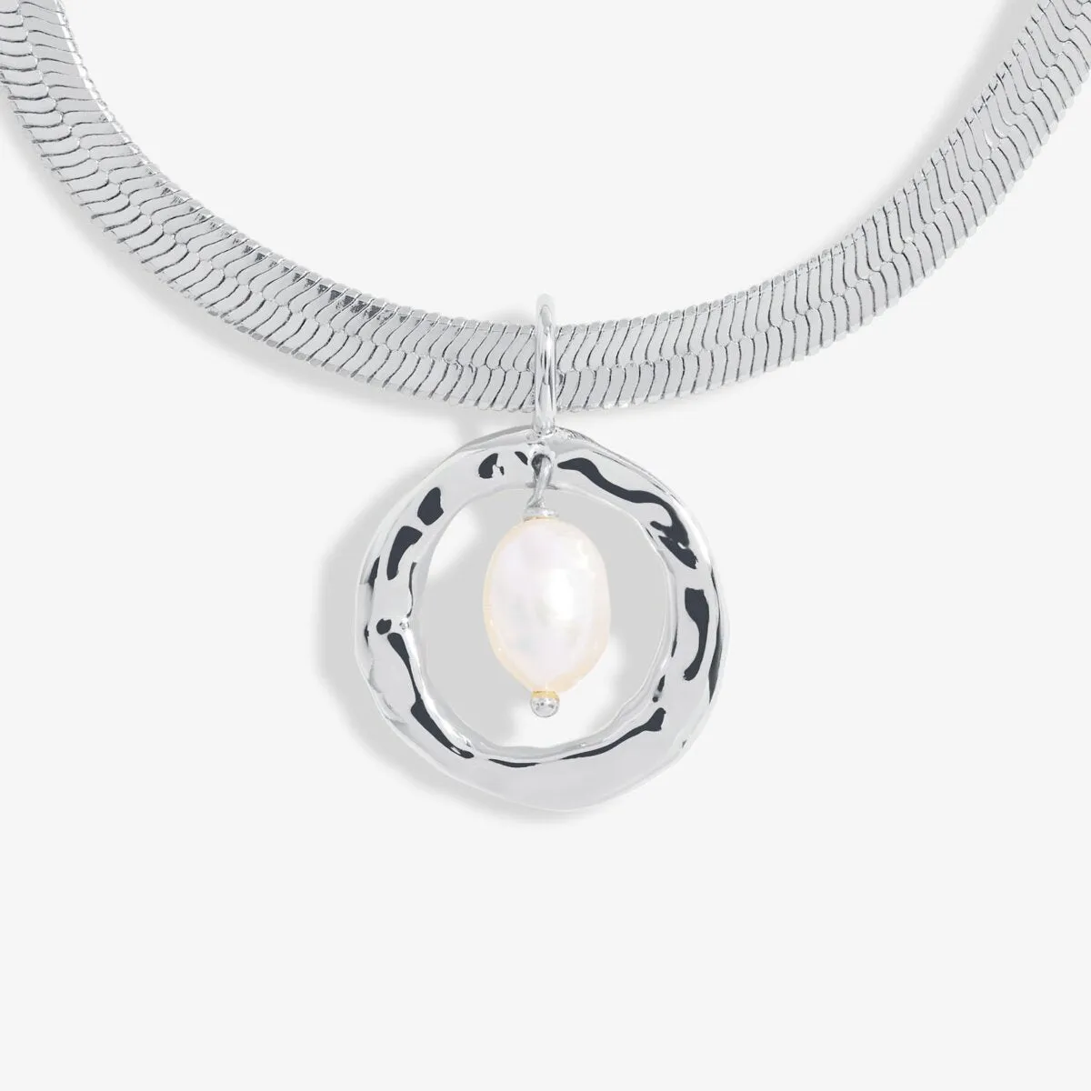 Solaria Baroque Pearl Pendant Bracelet | Silver Plated