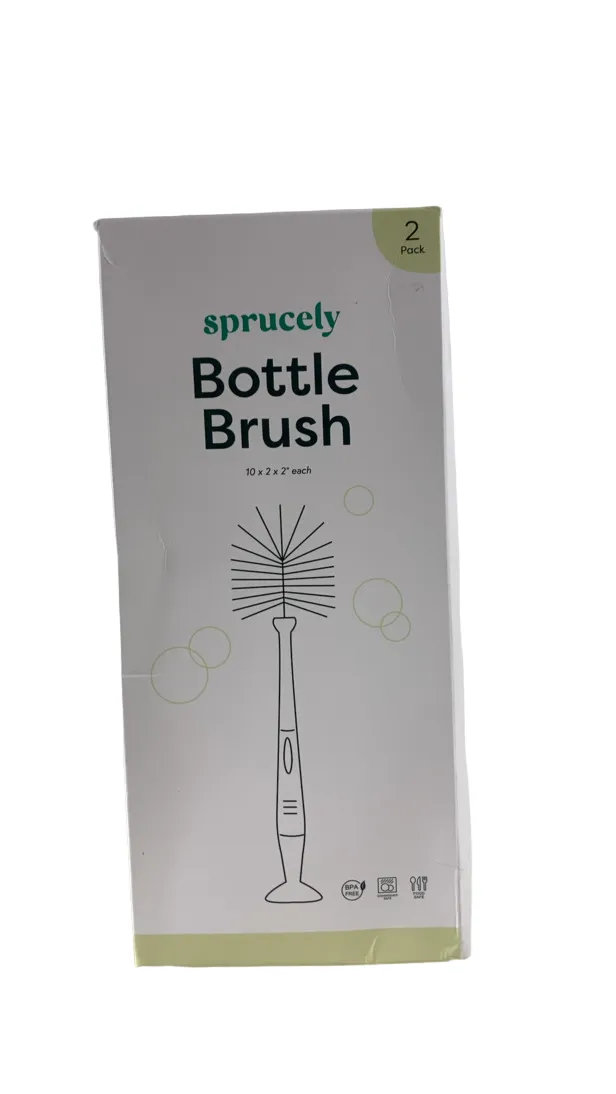 Sprucely Bottle Brush 2pack. White/Grey