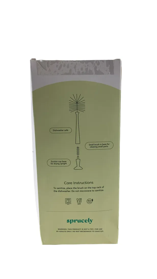 Sprucely Bottle Brush 2pack. White/Grey
