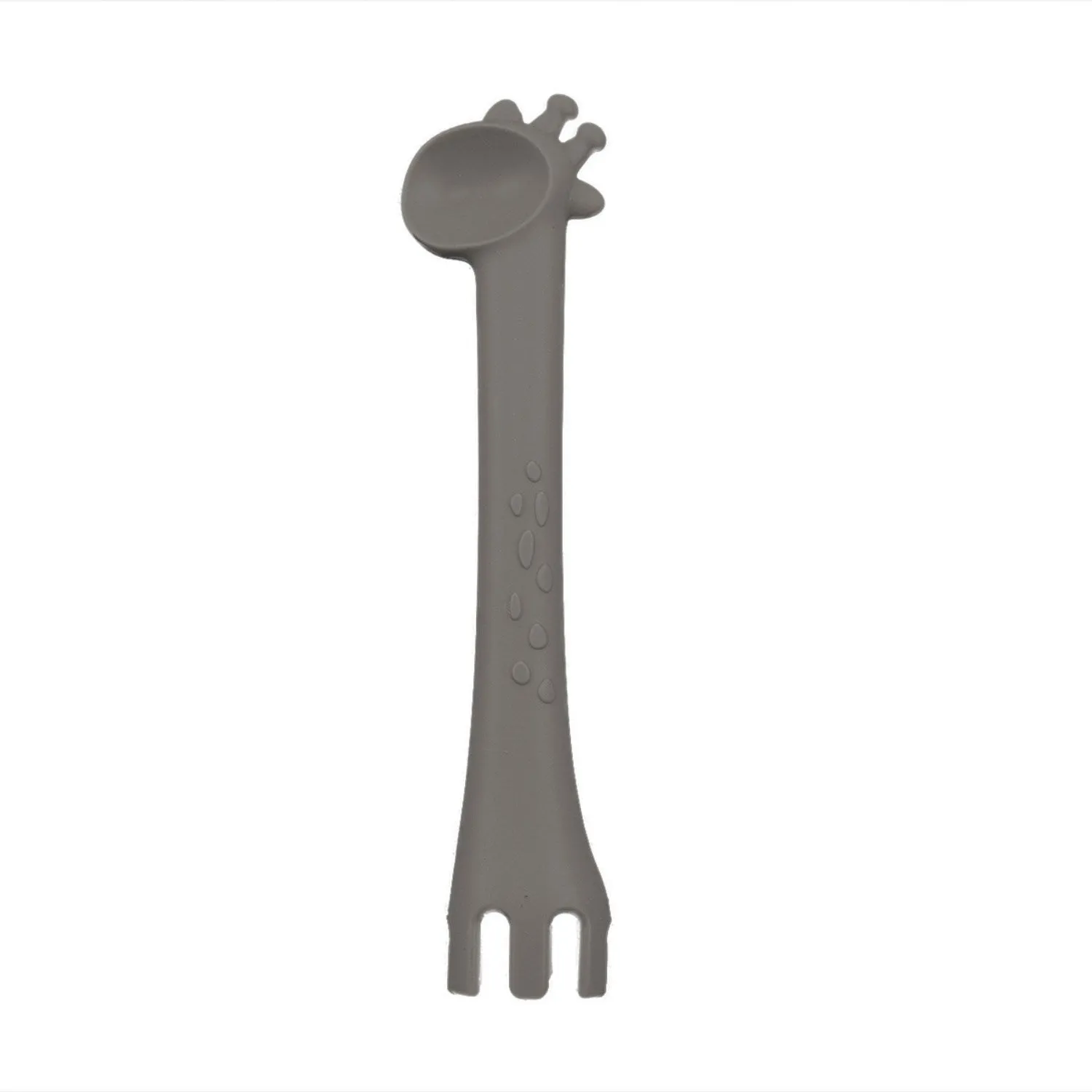 Tiny Tot Grey Beginner Spoon Silicone