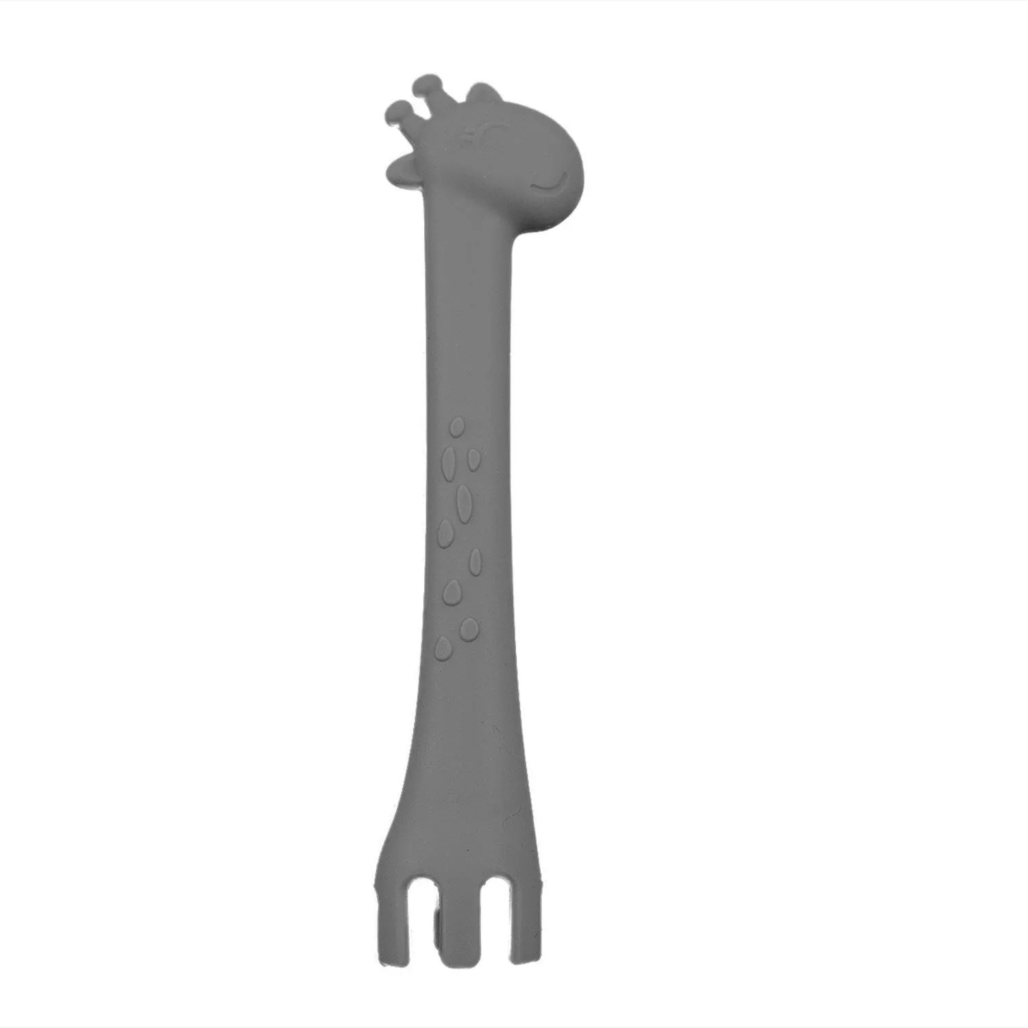 Tiny Tot Grey Beginner Spoon Silicone