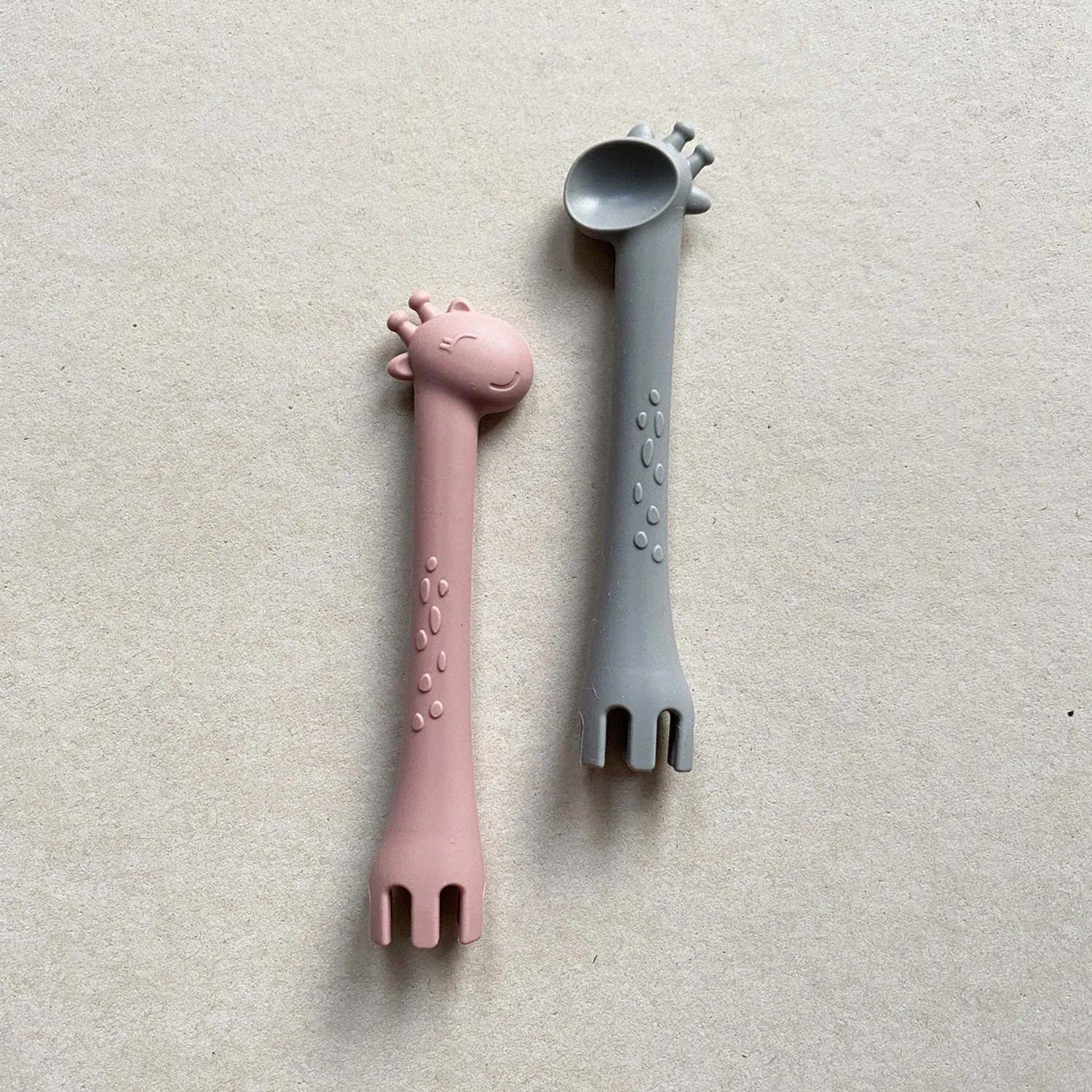 Tiny Tot Grey Beginner Spoon Silicone